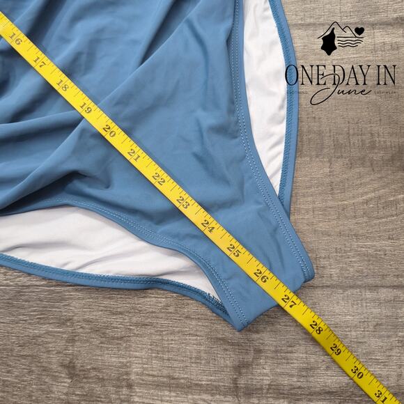 Eomenie Cross Front Cut Out One Piece Swimsuit Size S - Picture 6 of 7